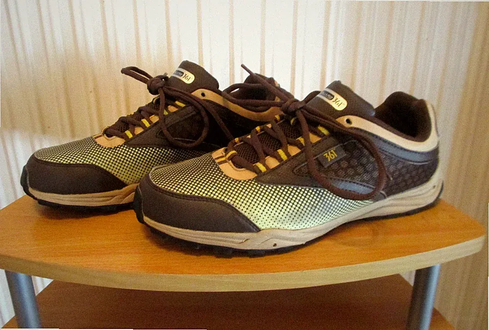 361° Laufschuhe Fitness Workout Gr. 42 Braun / Grün ----- sehr guter Zustand