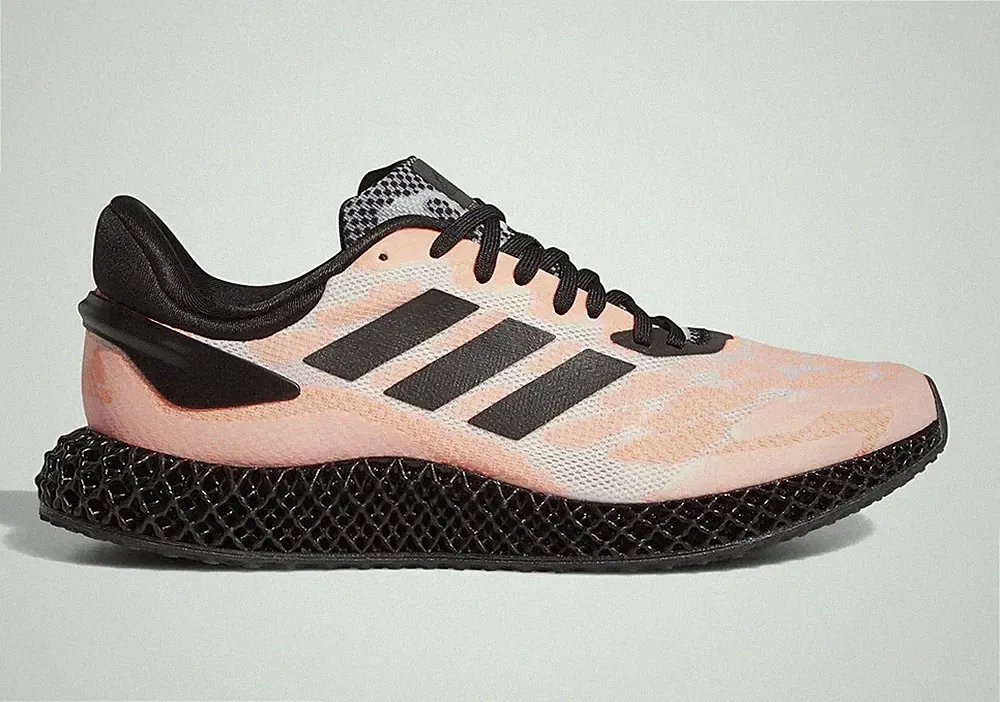 39 1/3 EU FW6839 Adidas 4D Runner Schwarz Signal Coral Herrenschuhe Laufschuhe