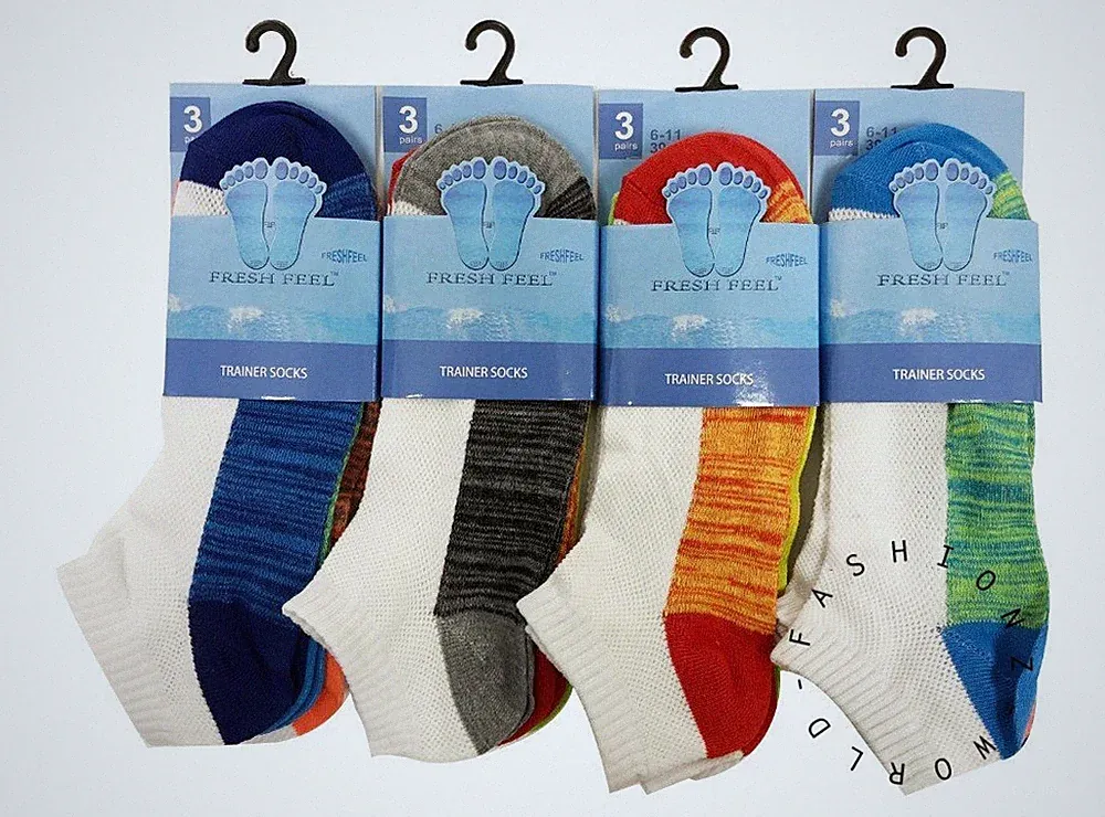 6, 12 Paar Herren Sport Sneaker Socken Alltag Kleidung Baumwolle Socken UK Größe