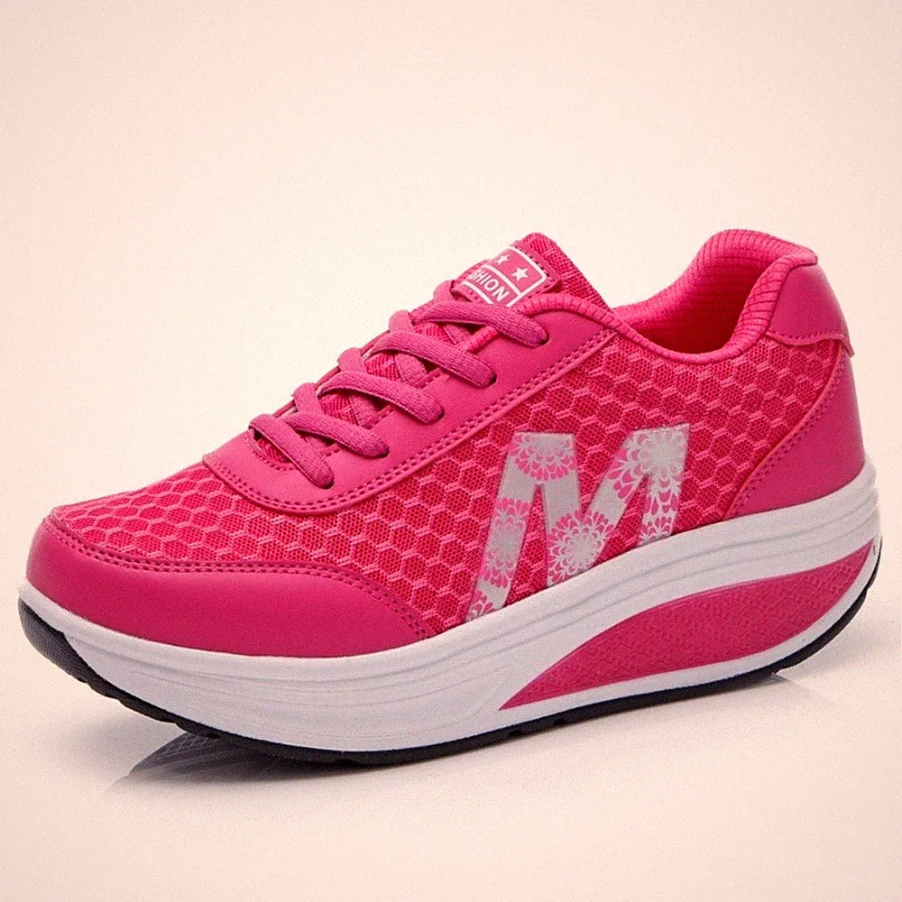 Abrollsohle Schuhe Damen Leicht Mesh Laufschuhe Atmungsaktiv Straßenlaufschuhe