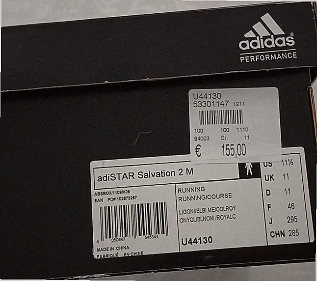 adidas adiSTAR Salvation 2 Herren Sneaker Laufschuhe Mesh Silber Blau Größe 46
