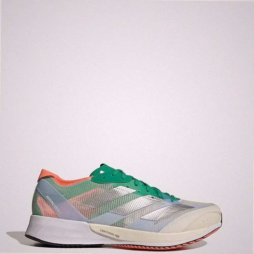 Adidas Adizero Adios 7 Laufschuhe Größen 7,5-12 weiß UVP 120 £ brandneu HQ369