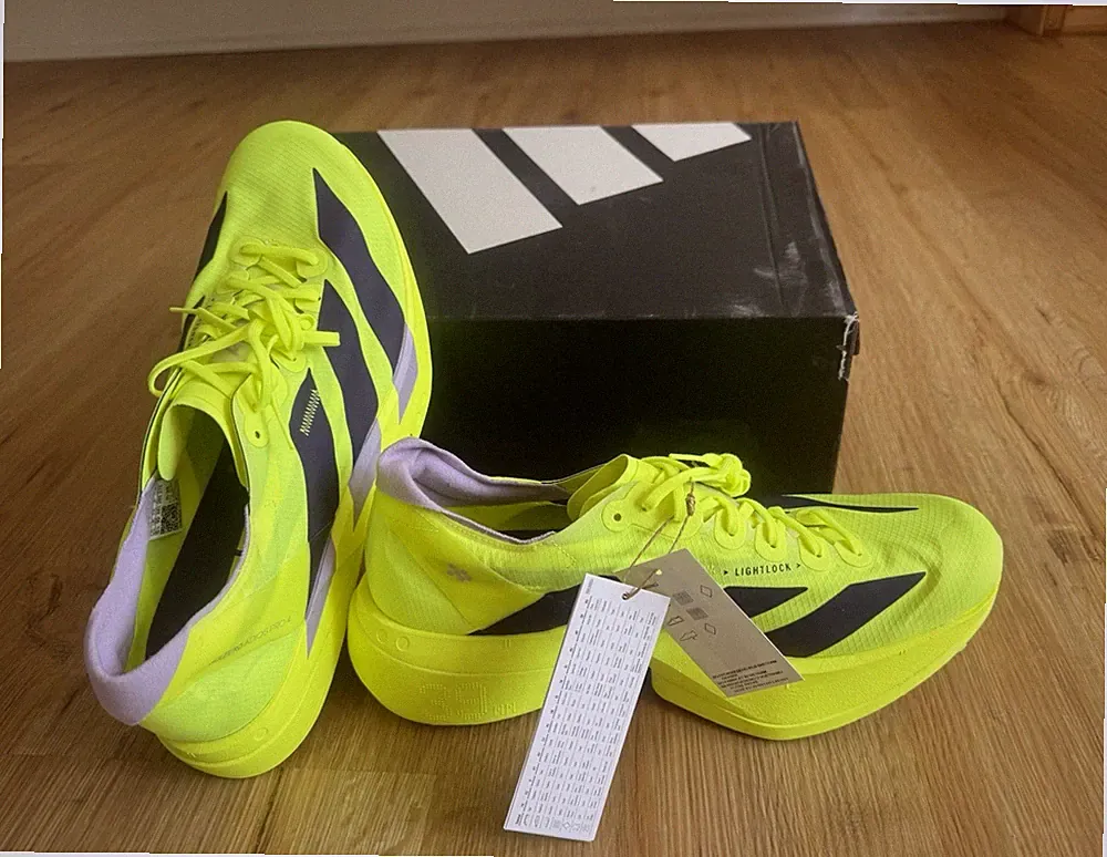 adidas Adizero Adios Pro 4 Herren Laufschuhe Gelb EU 44 2/3 US 10,5