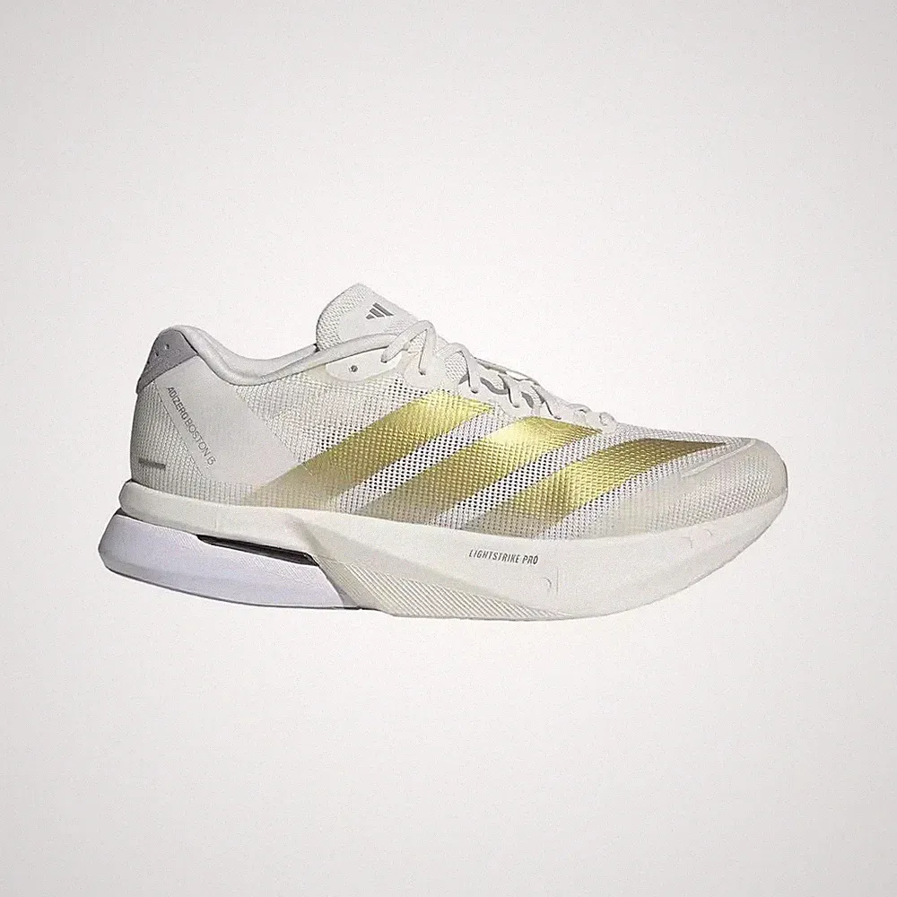 Adidas Adizero Boston 13 - 48 2/3 Chalk White Gold Laufschuhe Boost NEU & OVP
