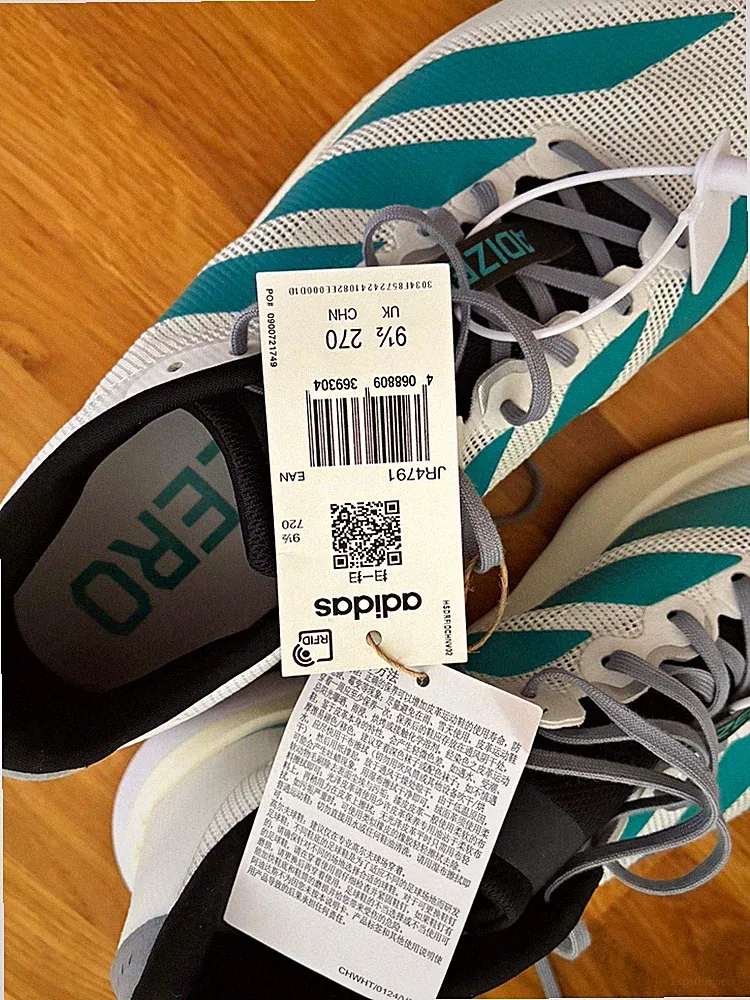 Adidas Adizero Boston 13 - NEU - Herren Laufschuhe Sneaker - Weiß/Türkis EU 44