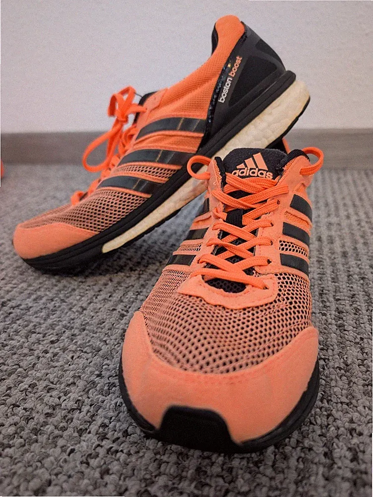 Adidas Adizero Boston Boost 5 Laufschuhe Running Flash Orange Marathon Sneakers