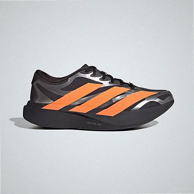 adidas ADIZERO EVO SL EXO Schuhe in Carbon/Lucid Orange/Silver Metallic