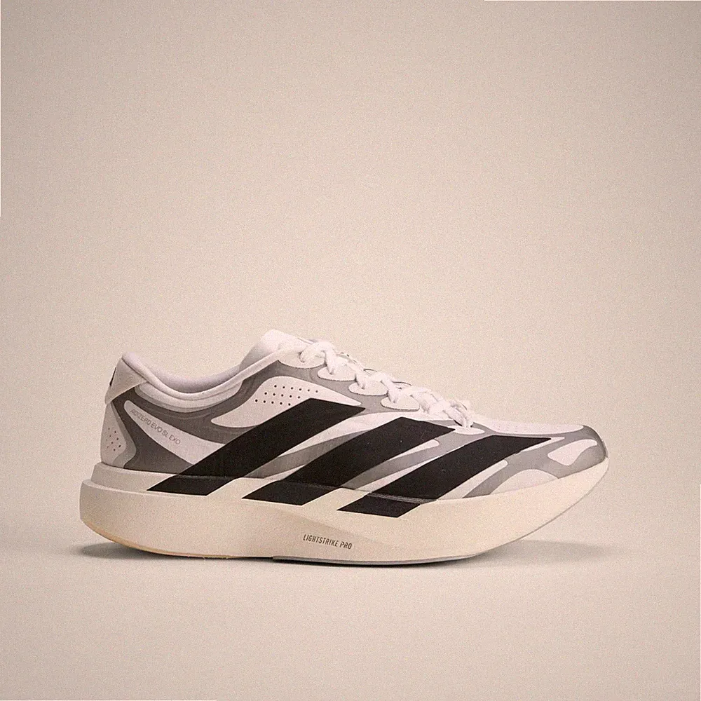 adidas ADIZERO EVO SL EXO Schuhe in Cloud White/Core Black/Iron Metallic