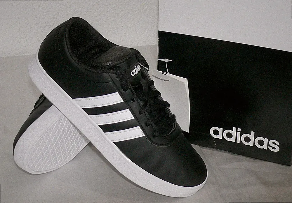 Adidas B43665 EASY VULC 2.0 Skate Sport Lauf Running Leder Schuhe 39 45 Schwarz