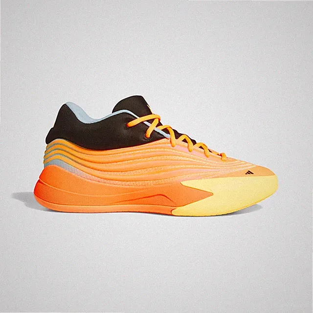 Adidas Basketball Dame X Halbschuhe in Lucid Orange/Ice Tangerine/Icey Blue