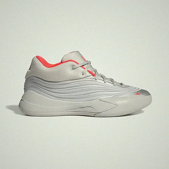 Adidas Basketball Dame X Halbschuhe in Silber Metallic/Grau Two/Lucid Red