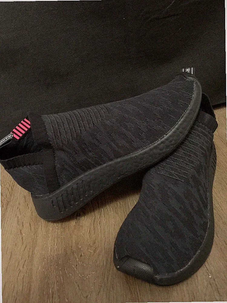 Adidas Boost NMD CS2 Sneaker Laufschuhe Schwarz/Pink – Größe 42 2/3 – US 9