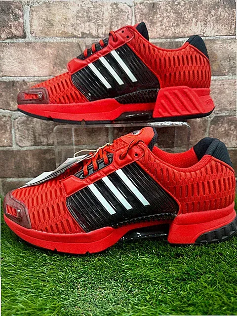 Adidas Climacool 1 JH9989 Sneaker Herren UK 10 Rot Schwarz Low Top Laufschuhe
