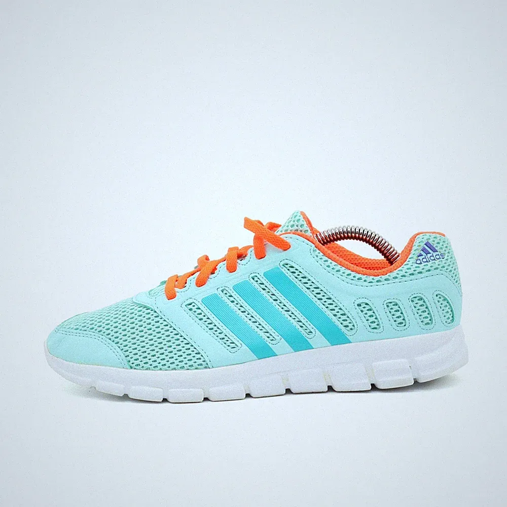 adidas Damen CLI 037001 Sportschuhe türkis orange weiß Mesh Laufschuhe EU 39 1/3