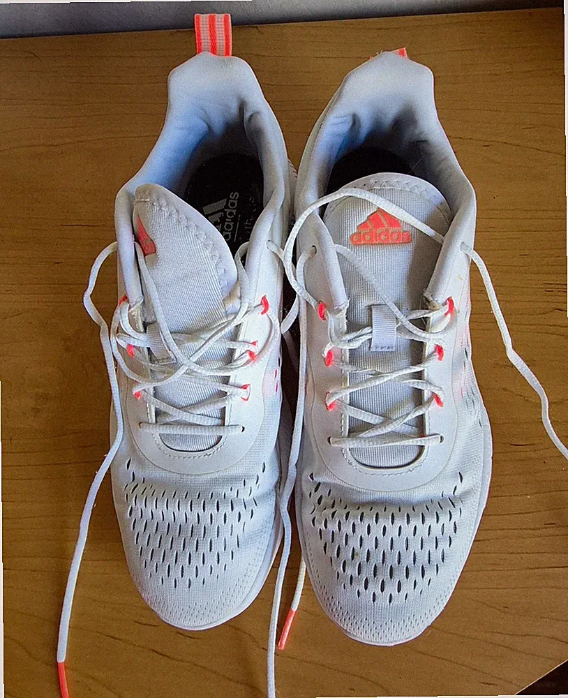 adidas Damen Sneaker Laufschuhe weiß/orange US 8 EU 40 UK 6,5 Mesh