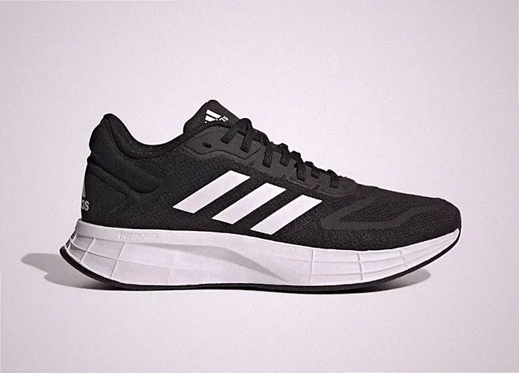 Adidas Duramo 10 Unisex Erwachsene Laufschuhe Schwarz Weiß Uk 5,5 Brandneu