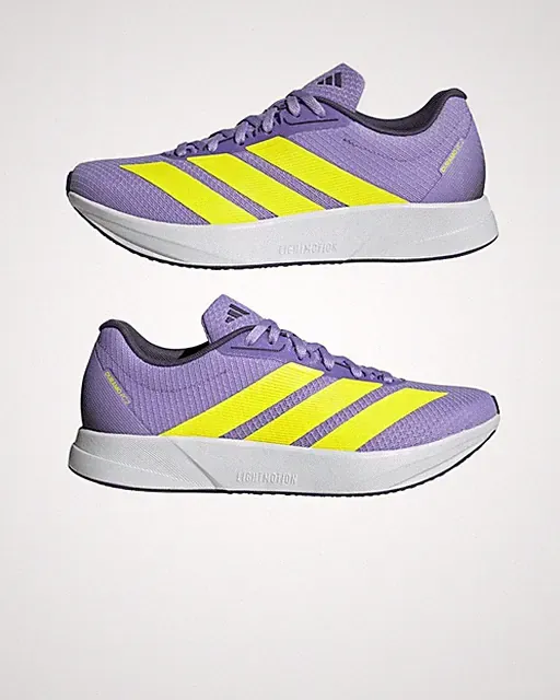 Adidas Duramo RC2 Damen Sneaker Schuhe Lila Gelb Running Jogging