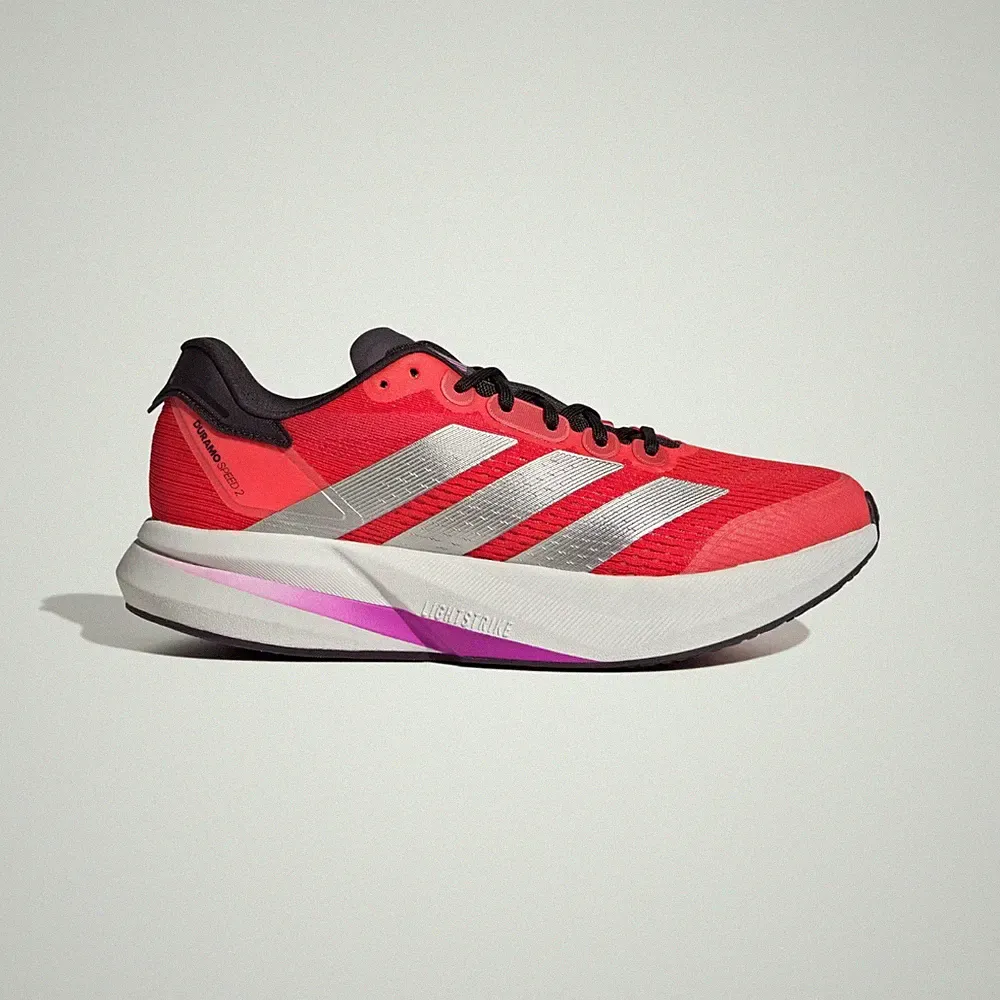 Adidas Duramo Speed 2 Laufschuhe Größe 9 rot UVP 80 £ brandneu JI3004