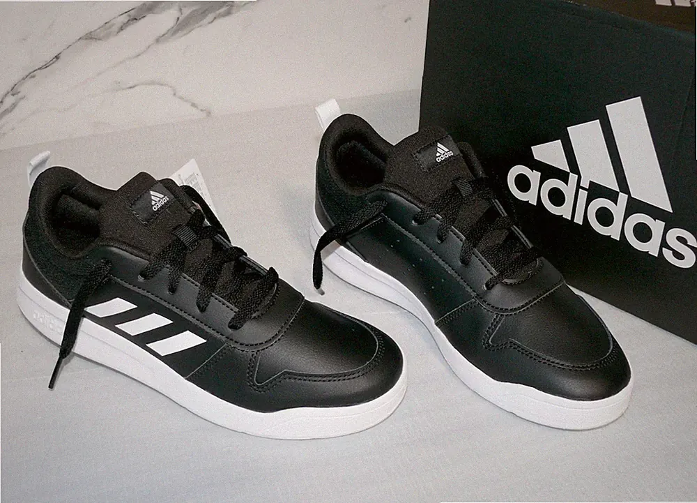 Adidas EF1084 Tensuar K Leder Schuhe Ultra Running Lauf Sneaker 39 1/3 BLK WHT