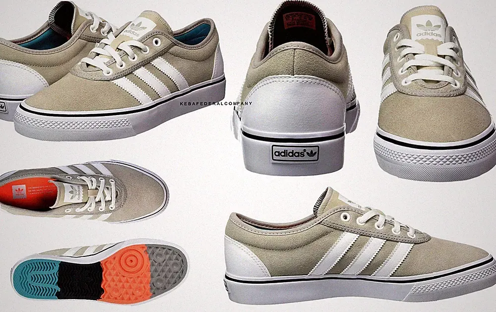 Adidas F37306 ADI EASE Rau UP Velour Leder Schuhe Running Sneaker 39,5 46 Natur