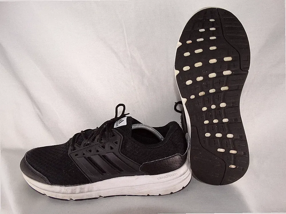 adidas Galaxy 3 Laufschuhe EU 40 2/3 UK 7 Sneaker cloudfoam schwarz-weiß AQ6539