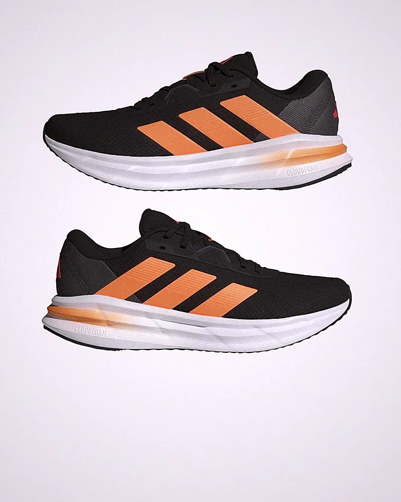 Adidas Galaxy 7 M Herren Sneaker Schuhe Schwarz Orange Running Jogging