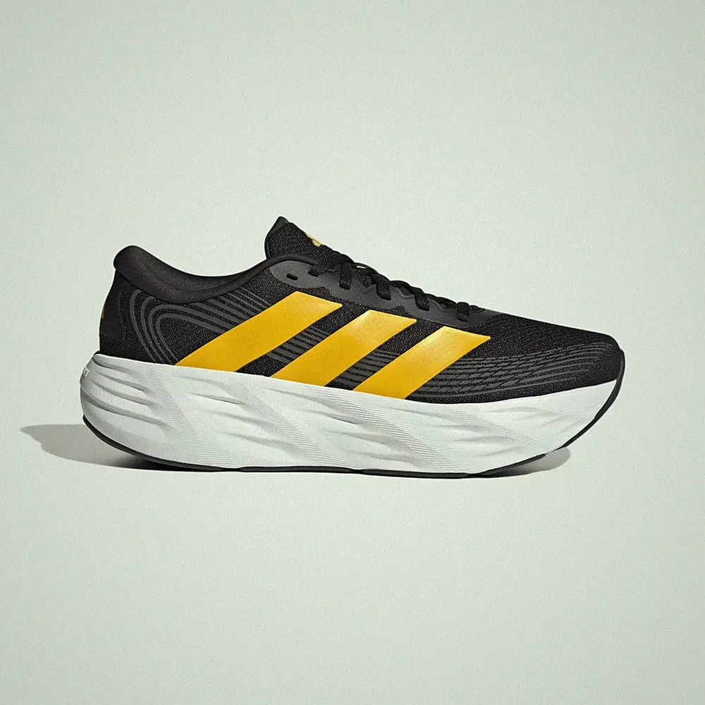 Adidas Galaxy 8 Herren Laufschuhe in Schwarz und Gelb alle Größen begrenzter Bestand