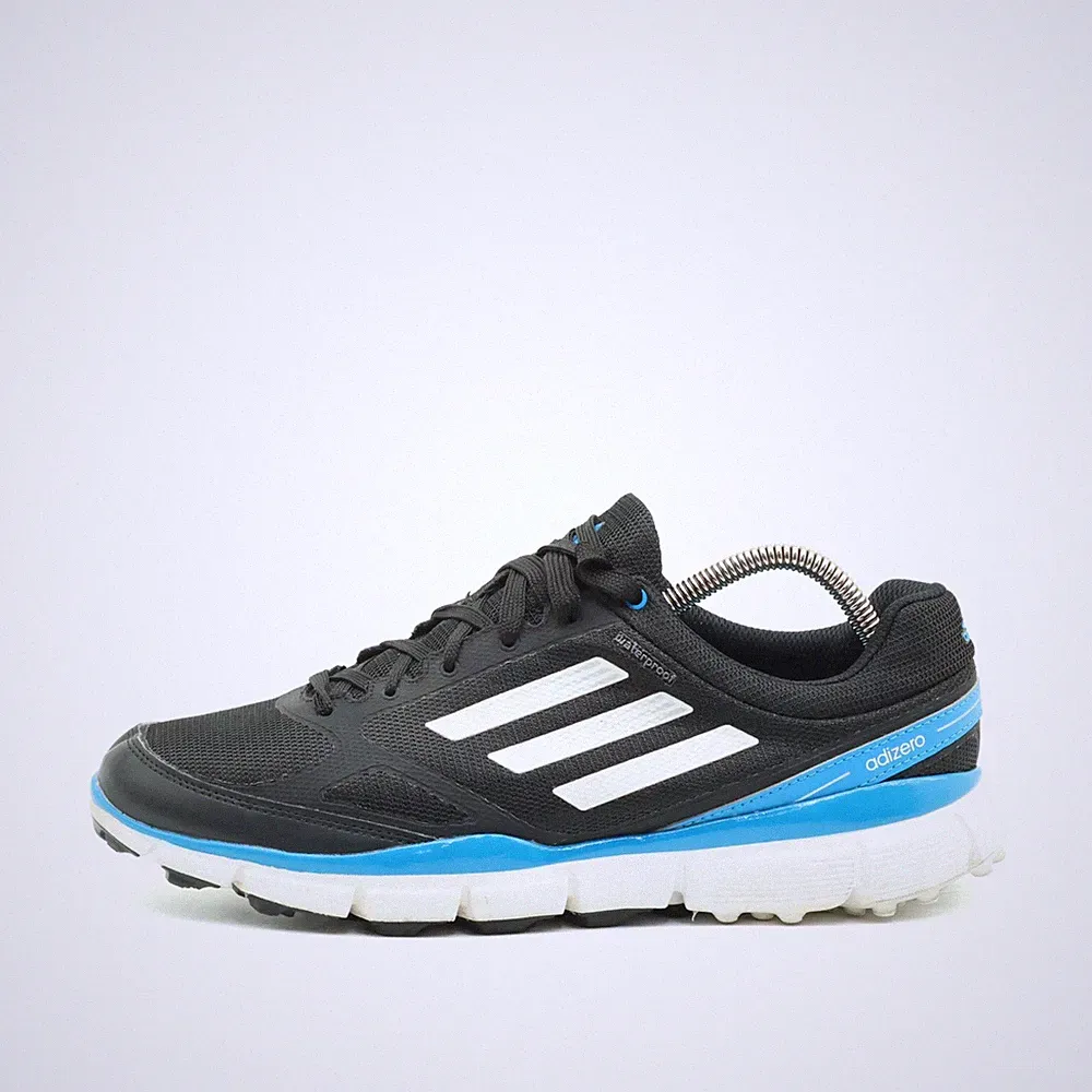adidas Herren Adizero Sportschuhe EU 42 Schwarz/Weiß/Blau Q46862