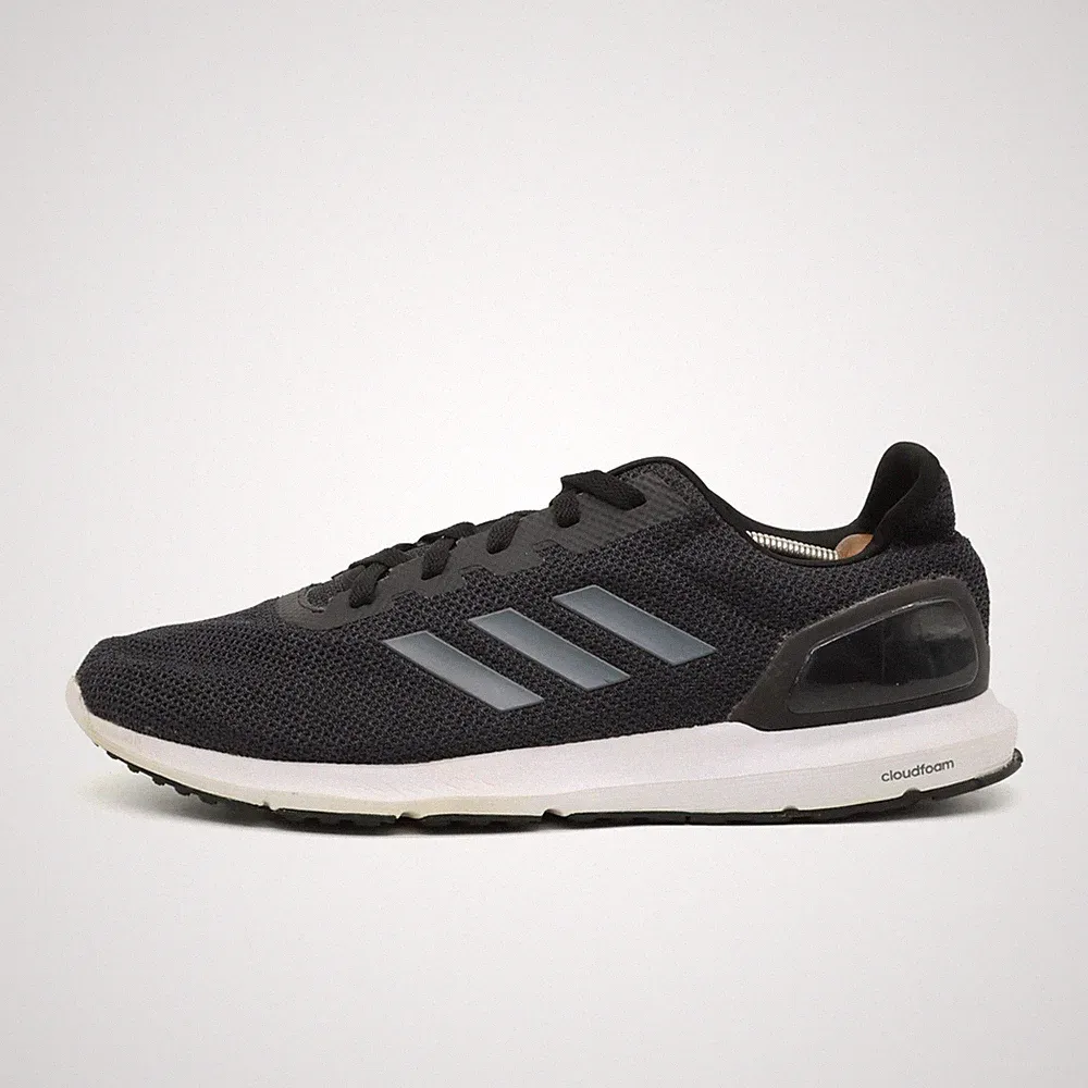 adidas Herren Cloudfoam Schuhe schwarz Mesh Low-Top Running Laufschuhe EU 46⅔