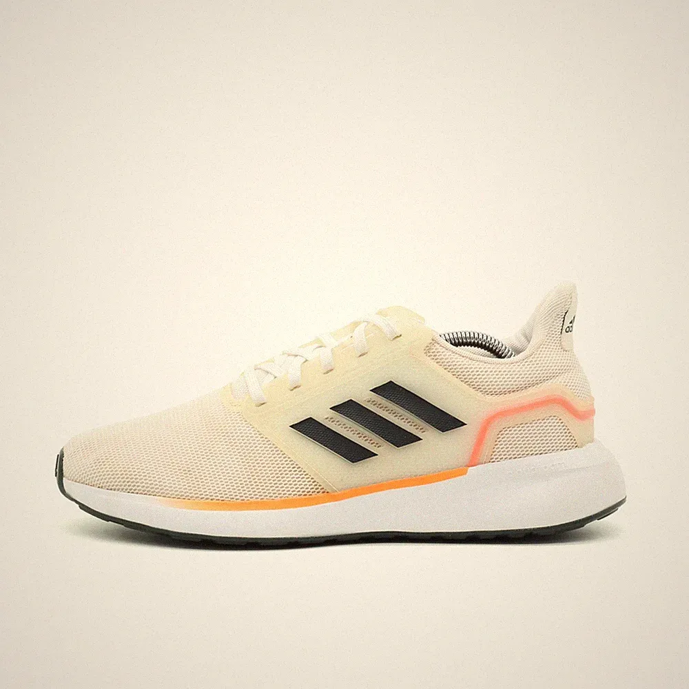 adidas Herren Cloudfoam Schuhe Weiß Schwarz Orange Mesh Laufschuh EU 45 1/3