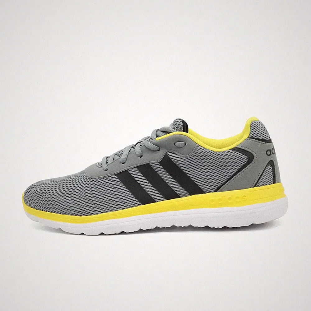 adidas Herren Duramo Laufschuh Grau Gelb Low-Top Performance Sneaker EU 45 1/3