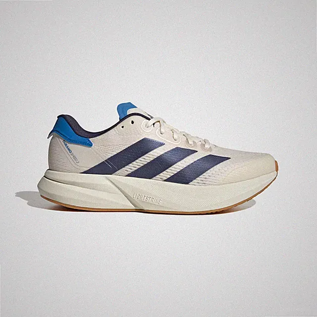 Adidas Herren Duramo Speed 2 Laufschuhe in Chalk White/Shadow Navy/Ray Blue