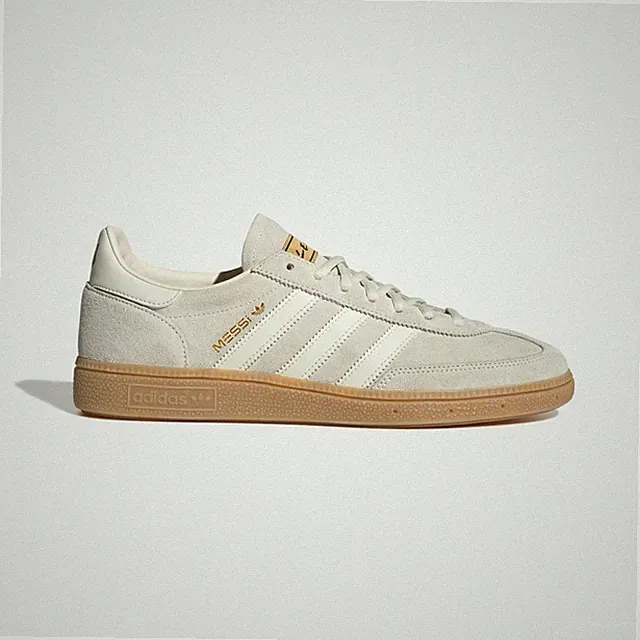 Adidas Herren Handball Spezial MESSI Schuhe in Elfenbein/Gold Metallic