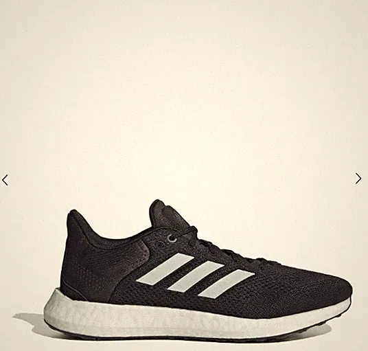Adidas Herren schwarz & weiß Pureboost 21 Laufschuhe UK 6 NEU Ref 233