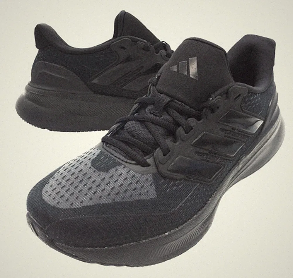 adidas Herren Ultra-Run 5 Schuhe Sport Schwarz Training Turnschuhe GYM Schuh...