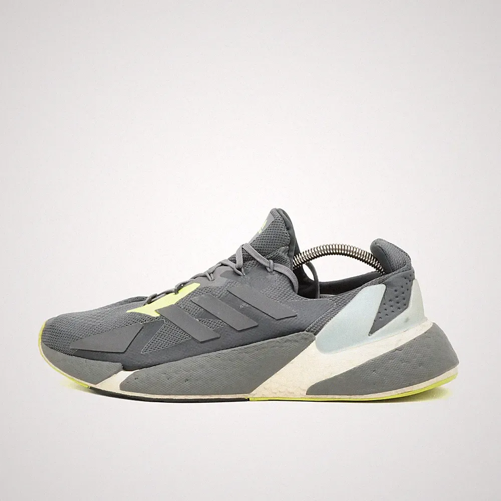 adidas Herren X9000L4 Boost Laufschuh Grau Gelb Mesh Low-Top Sneaker EU 45 1/3