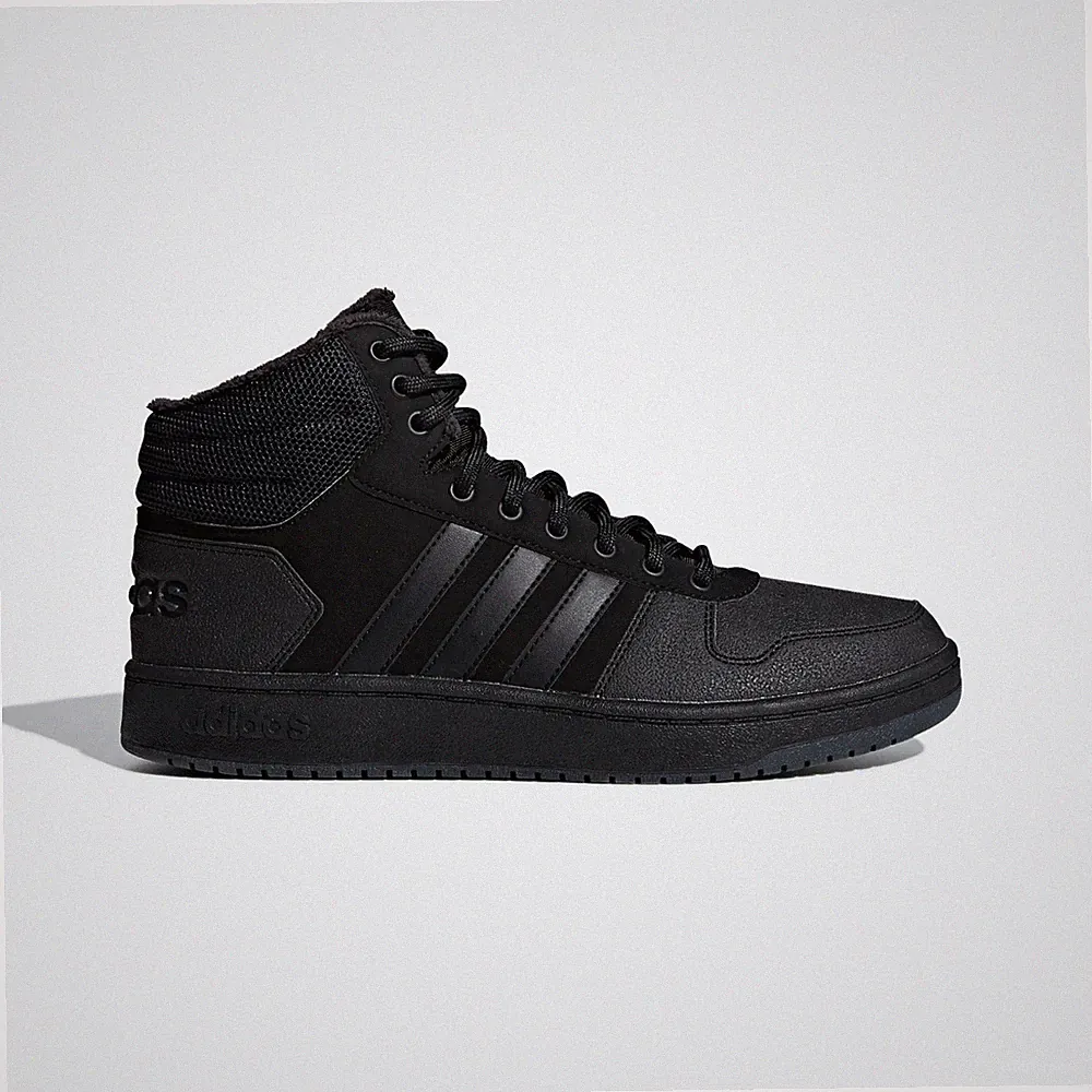Adidas Hoops 2.0 Mid Basketball Style Schuhe schwarz