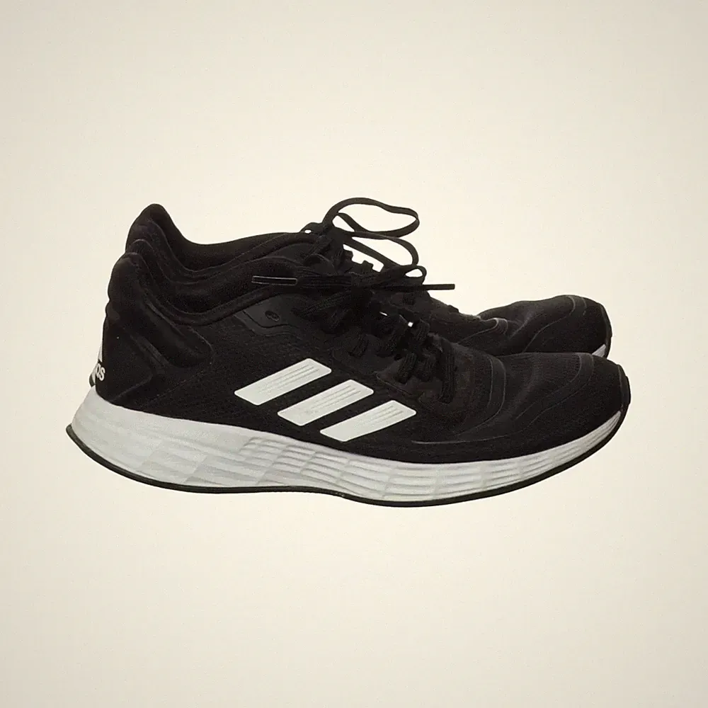 Adidas, Laufschuhe, Größe: 36 2/3, Schwarz/Weiß, Herren #983