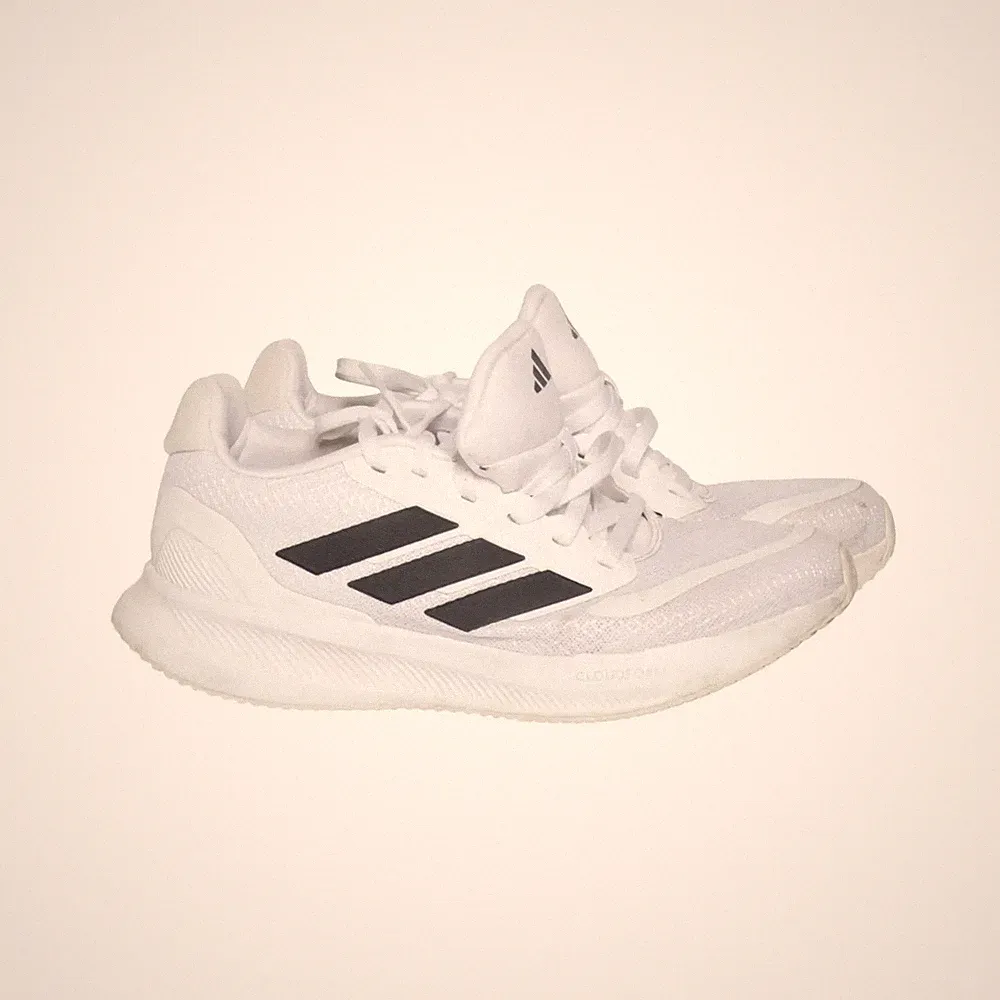 Adidas, Laufschuhe, Größe: 37 1/3, model: cloudfoam, Weiß/Schwarz, Herren #4Lp