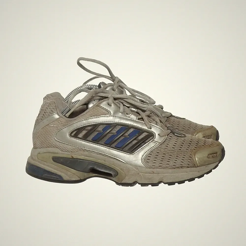 Adidas, Laufschuhe, Größe: 37 1/3, Silber/Blau/Schwarz, Herren #y5C