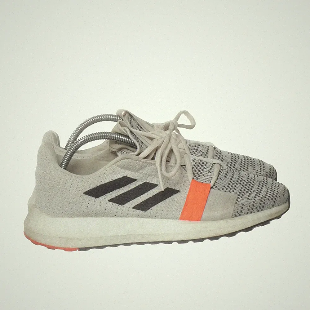 Adidas, Laufschuhe, Größe: 38, Grau/Schwarz/Orange, Herren #FvE