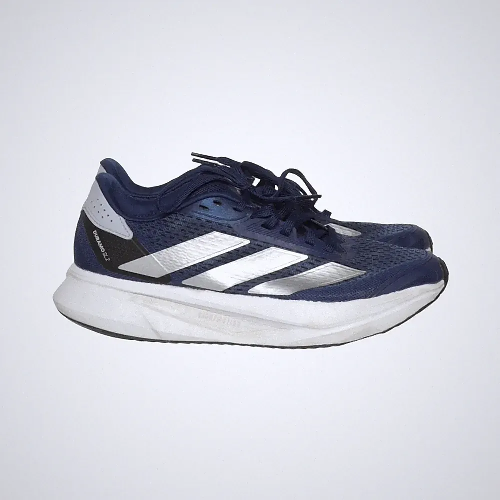 Adidas, Laufschuhe, Größe: 39 1/3, model: duramo, Blau/Silber/Weiß, Herren #oFj