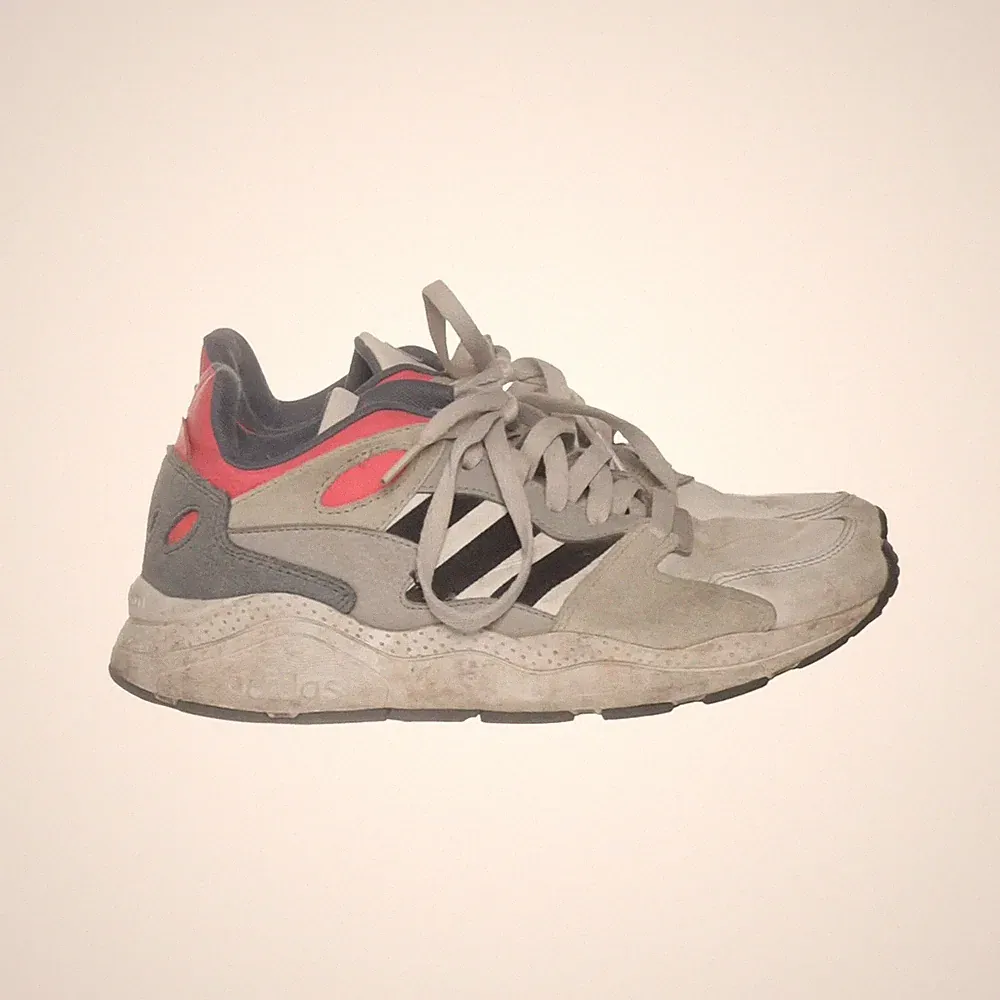 Adidas, Laufschuhe, Größe: 40 2/3, Grau/Weiß/Schwarz, Herren #qCe