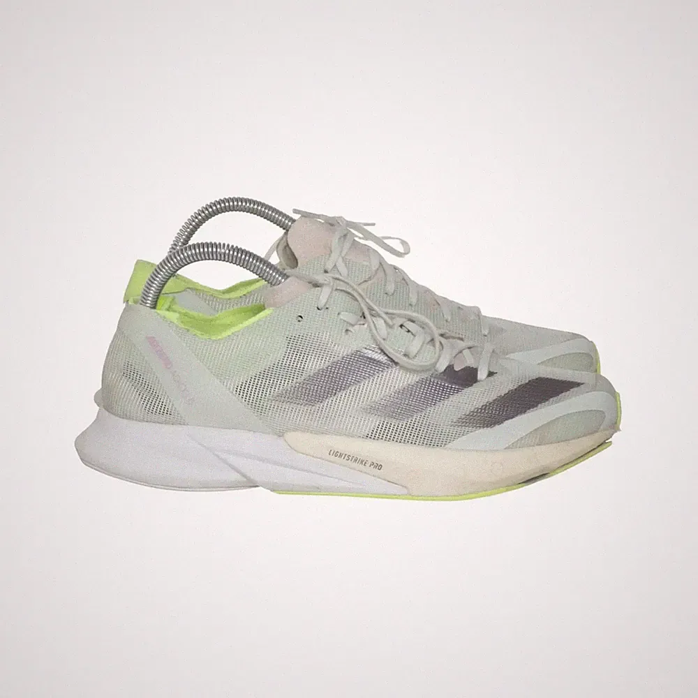 Adidas, Laufschuhe, Größe: 41 1/2, model: adizero, Grau/Gelb/Weiß, Herren #bDQ