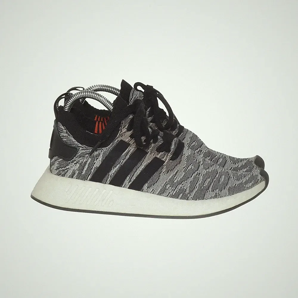 Adidas, Laufschuhe, Größe: 41 1/3, Schwarz/Weiß/Orange, Herren #oYi