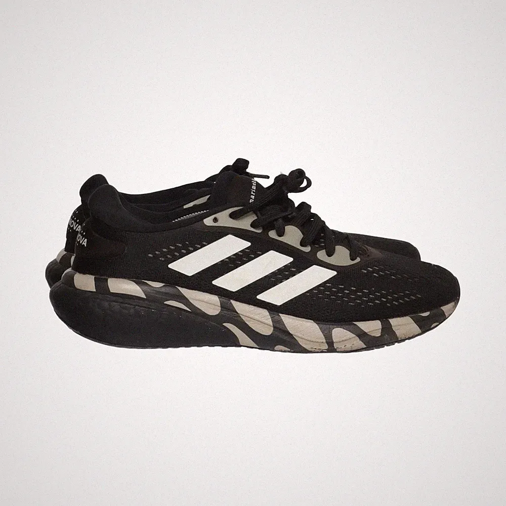 Adidas, Laufschuhe, Größe: 42, Schwarz/Weiß/Beige, Herren #Gvx