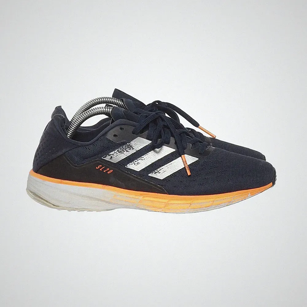 Adidas, Laufschuhe, Größe: 43 1/3, Blau/Orange/Silber, Herren #vgj