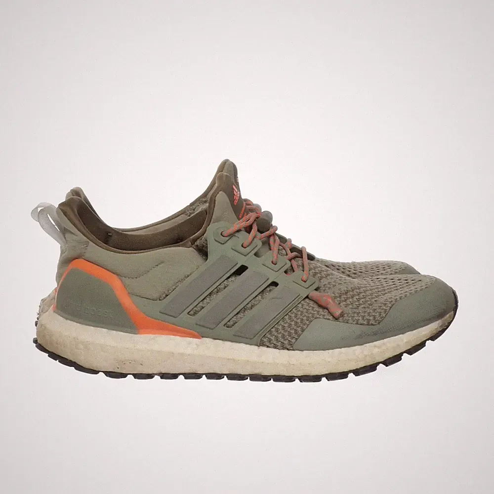 Adidas, Laufschuhe, Größe: 43 1/3, Grün/Orange, Herren #H3X
