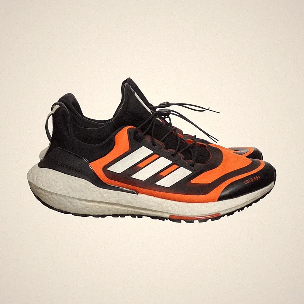 Adidas, Laufschuhe, Größe: 44, Schwarz/Orange/Weiß, Herren #smx