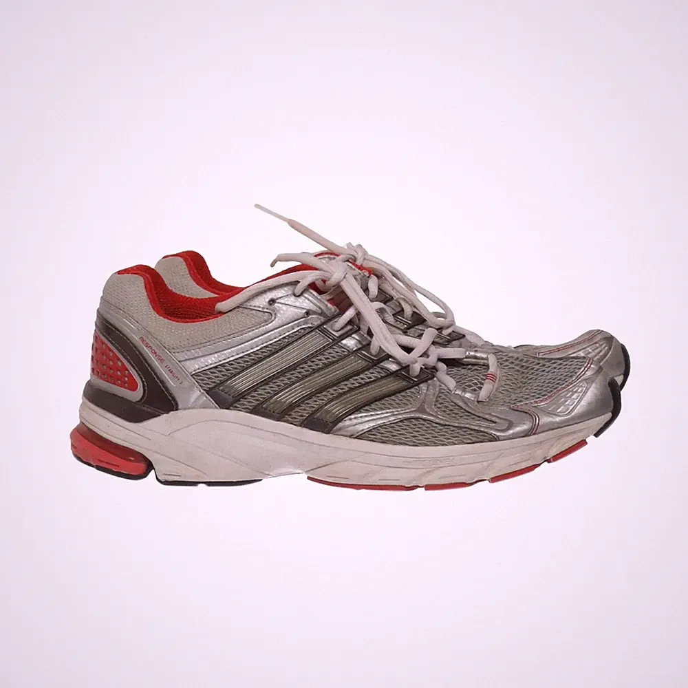 Adidas, Laufschuhe, Größe: 44, Silber/Rot/Blau, Herren #qlS